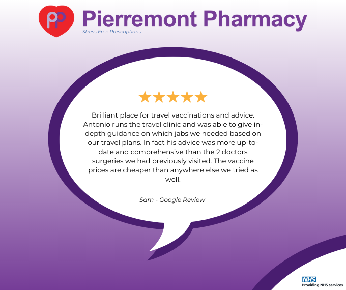 At Pierremont Pharmacy, we provide award-winning service to our patients. Here's what some of them have to say about us:

Love our service? Leave us a review  here - bit.ly/3YSgQ5L

#LocalPharmacy #NHS #Prescriptions