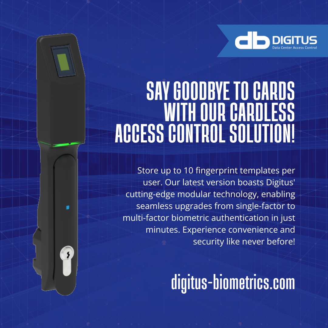 Take your security to the next level with Digitus' cutting-edge biometric technology! 🔒💼
 
Experience unmatched convenience and security at bit.ly/3Q56TAn.

#BiometricSecurity #AccessControl #DigitusInnovations