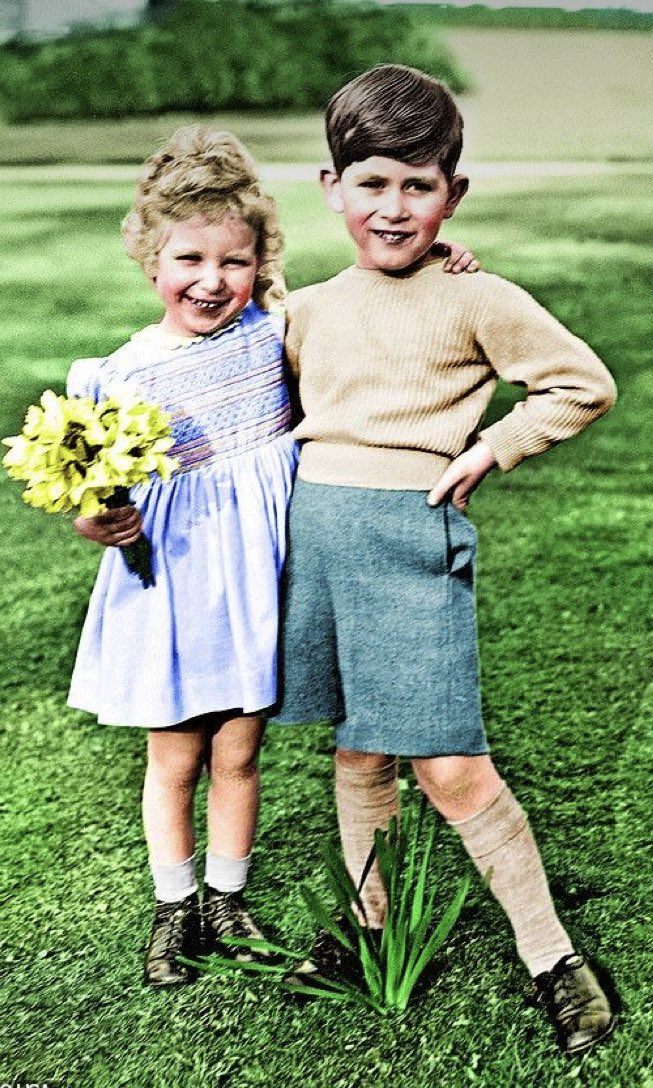 They’ve always been close 🥹🥹
#KingCharlesIII 
#PrincessAnne 
#SiblingBond