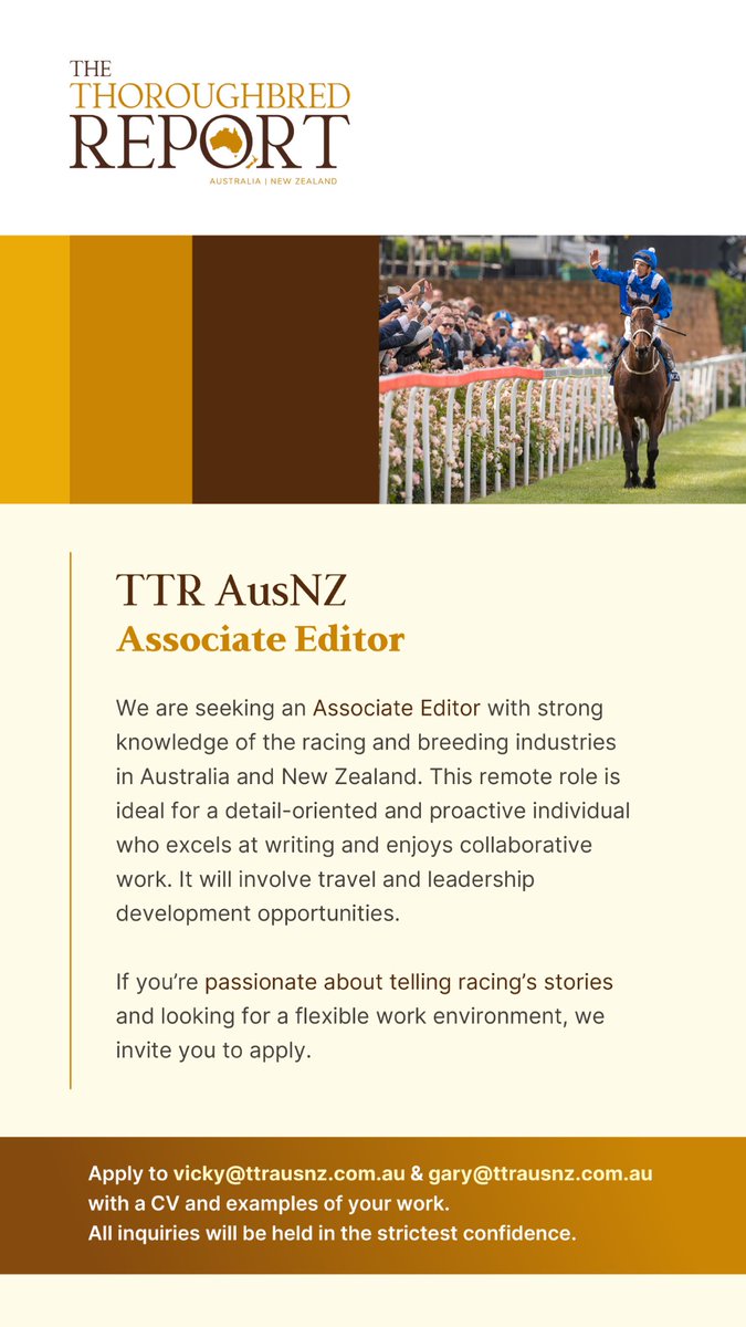 Associate Editor - @TTRAusNZ. Let me know if you have any questions ⤵️