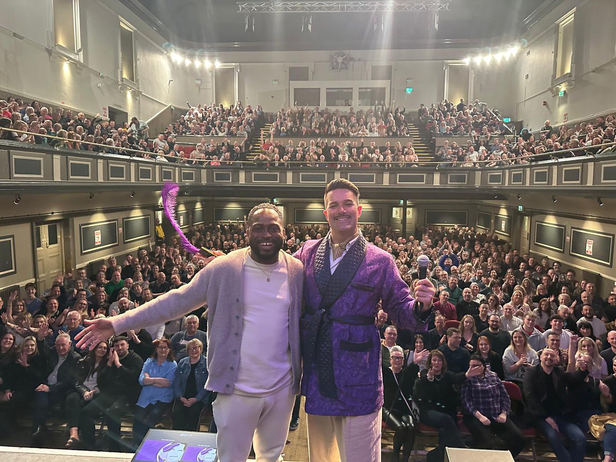 Last two nights were @PyramidParrHall in Warrington and The Atkinson in Southport with the awesome Gbemi Oladipo. Rhyl tonight with @RobThomasComedy then straight to San Francisco 🫡