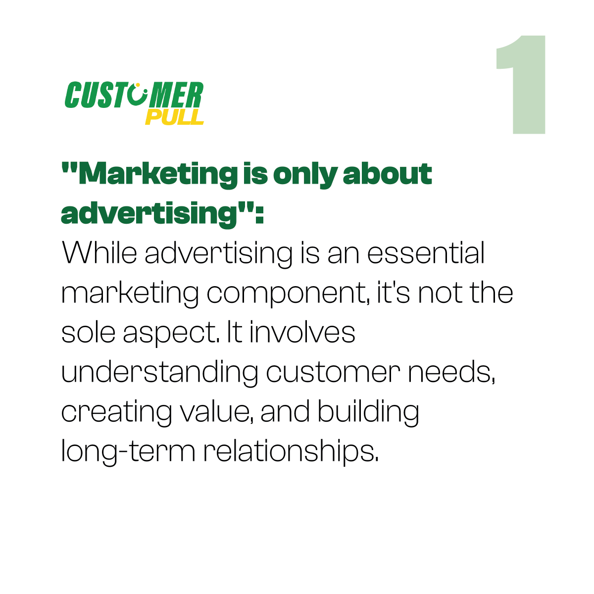customerpullPRO's tweet photo. Common Misconceptions in Marketing 

Several common misconceptions in marketing can hinder a company's efforts to effectively reach and engage its target audience. 

Here are a few examples. Take note of the fourth slide. https://t.co/2vjHawJEcT