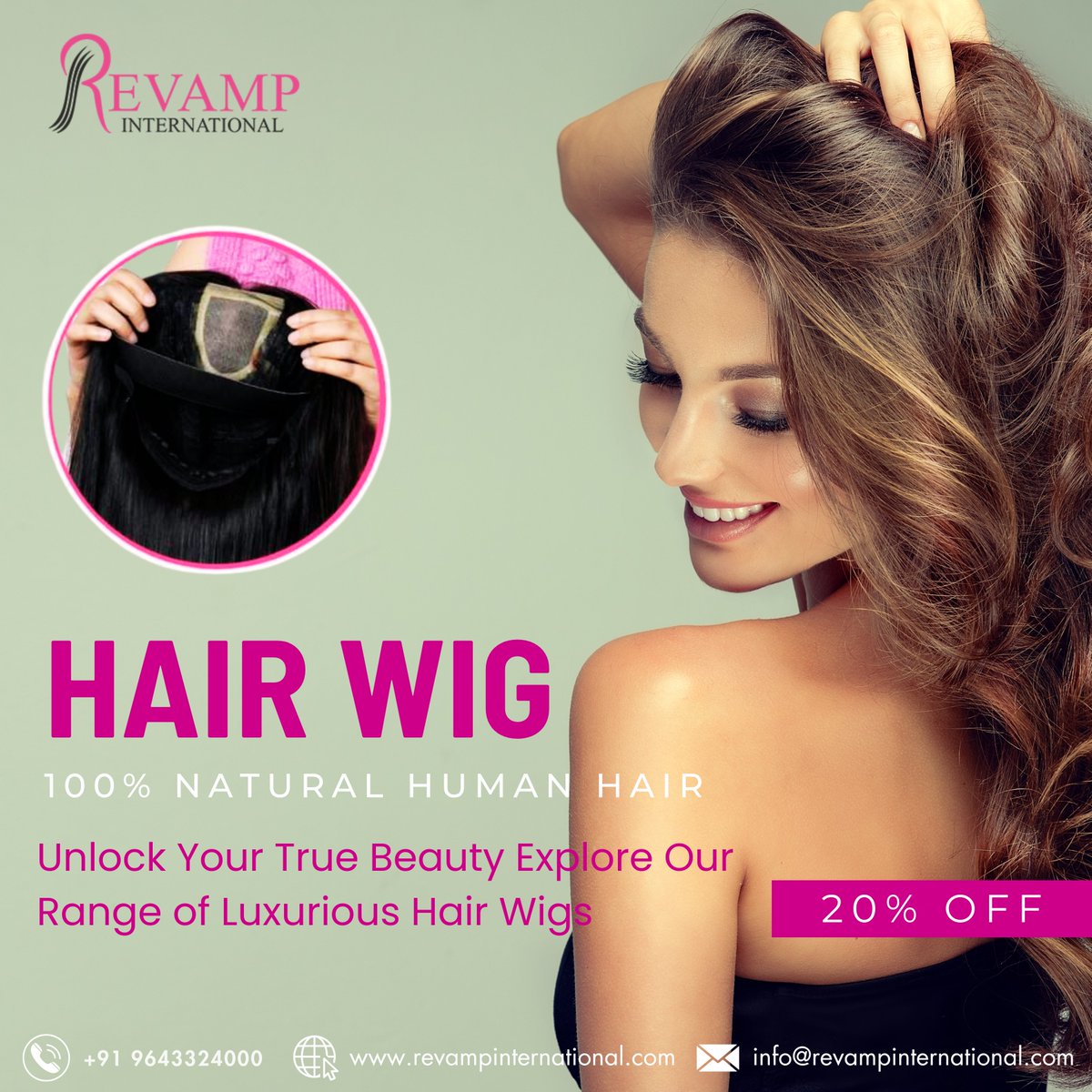 Introducing our premium quality Hair Wig from Revamp International.

Made with the finest materials, this wig offers a comfortable fit and a natural look that is sure to turn heads.

#hairwig #wiglife #wigstyle #wigfashion #wigsforwomen #wigaddict #wigslayer #hairtransformation