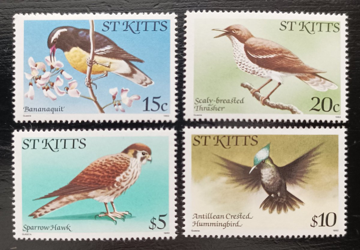 St Kitts and Nevis 1982 #birds #stamps #FDC #philately