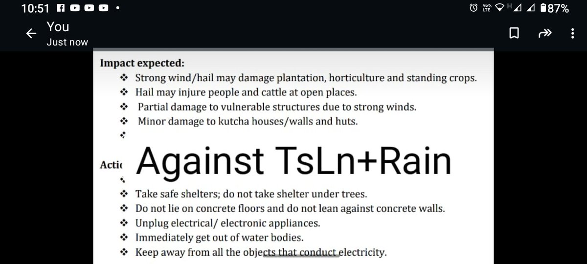 Rise in Tmax,likely over Maharashtra in next 
3days.HW likely in isol areas of Raigarh,Thane on 27-29April; Palghar,Mumbai on 28-29 & Sindhudurg,Ratnagiri on 28. Hot,humid wx likely in isol areas of State(Vidarbha also).TS,Ln,strong wind+rain likely at isol areas of State.B safe.