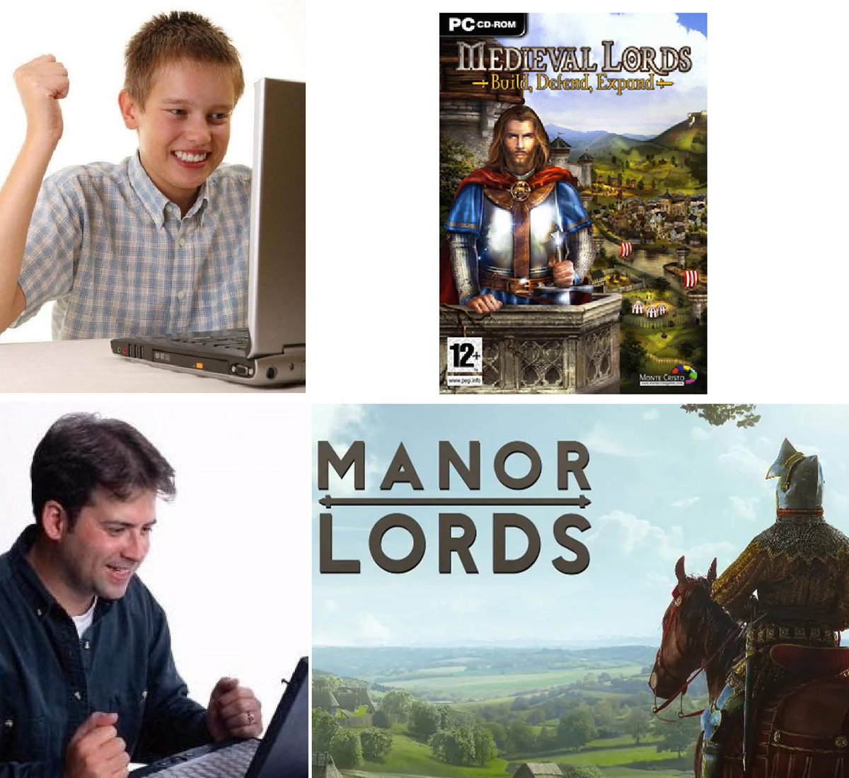 Grandpa experiences his youth again. What a time to be alive. #ManorLords @LordsManor @HoodedHorseInc