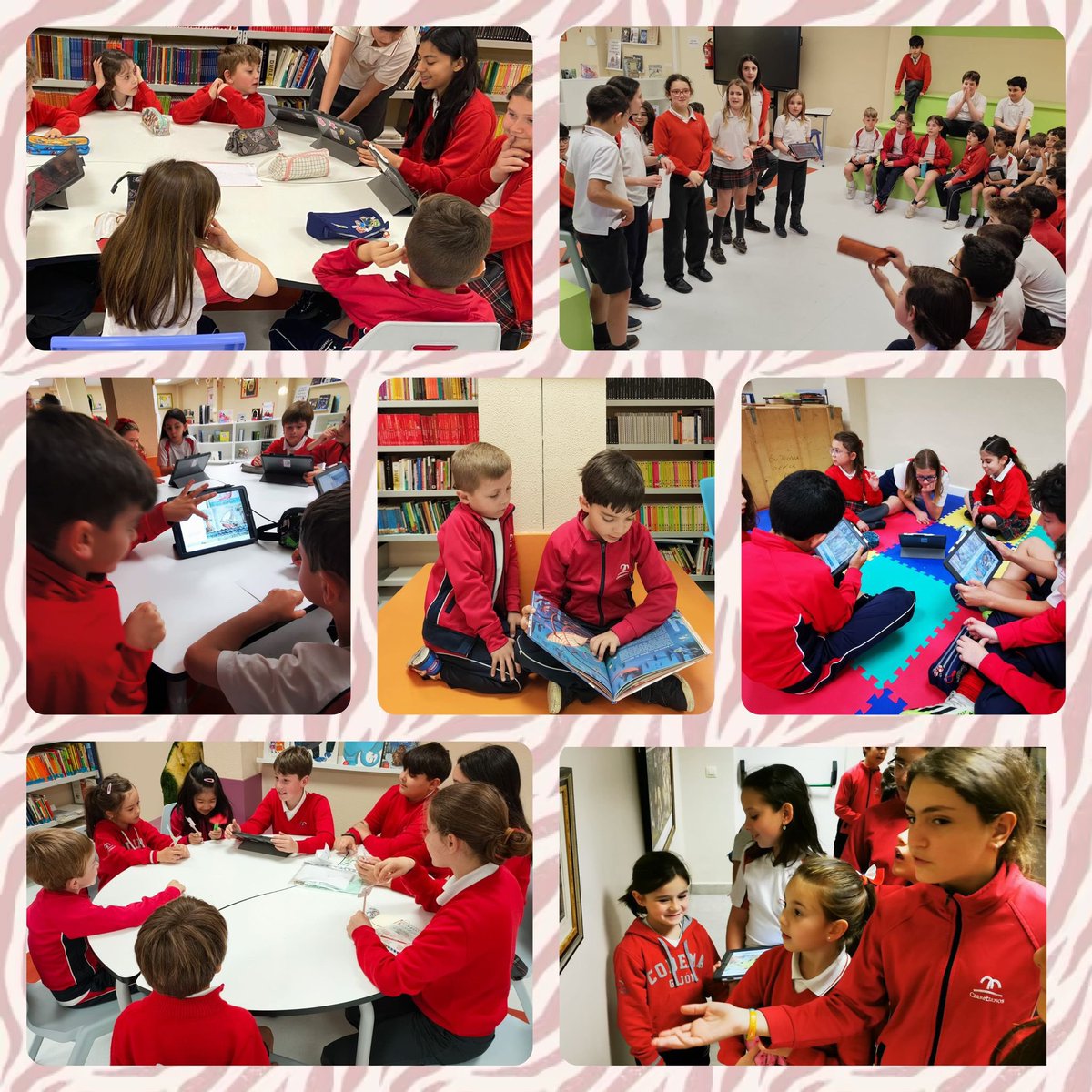 Durante toda esta semana con motivo del #díadellibro los mayores de #Educacionprimaria #Codema han acompañado y preparado diferentes actividades y talleres 🤓💭 para sus compañeros más pequeños 👧🏼😍🧒🏻 de primer ciclo relacionadas con la lectura 📖 📚 ¡Muchas gracias compis! 🫶🏻