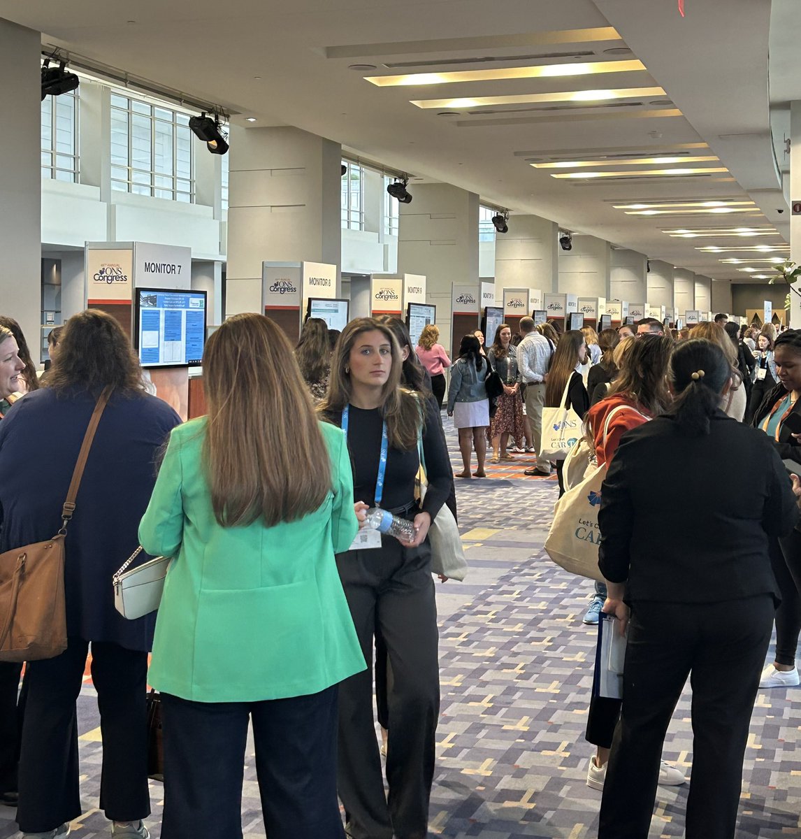 So many amazing posters! Oncology nurses are changing practice & improving patient outcomes every day! Make sure to stop by and learn from our @oncologynursing colleagues & submit your practice changing abstract next year! #ONSCongress