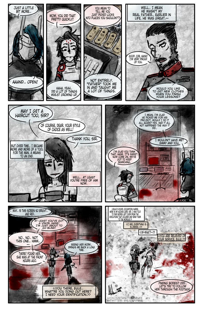 ARAR Delivery! ch5 pg17 - Red screaming microwave! (by me) [NSFW] for mild [Blood] #signalis #signalisoc