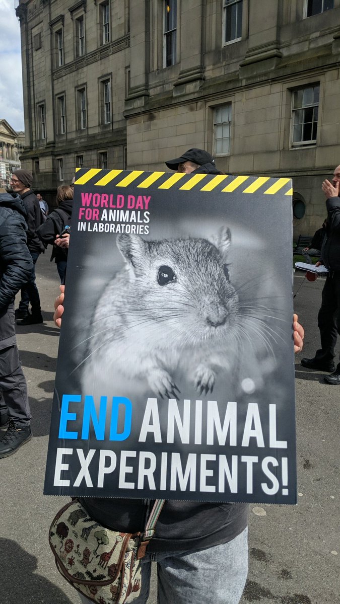 Getting ready for the march! ✊ #WorldDayForAnimalsInLabs