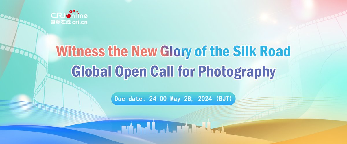 Themed on Witness the New Glory of the Silk Road, the Global Open Call for Photography campaign officially kicks off! This campaign aims to collect photographs related to the #BeltandRoad Initiative from netizens worldwide. Join via: news.cri.cn/sczlsnhm/engli…