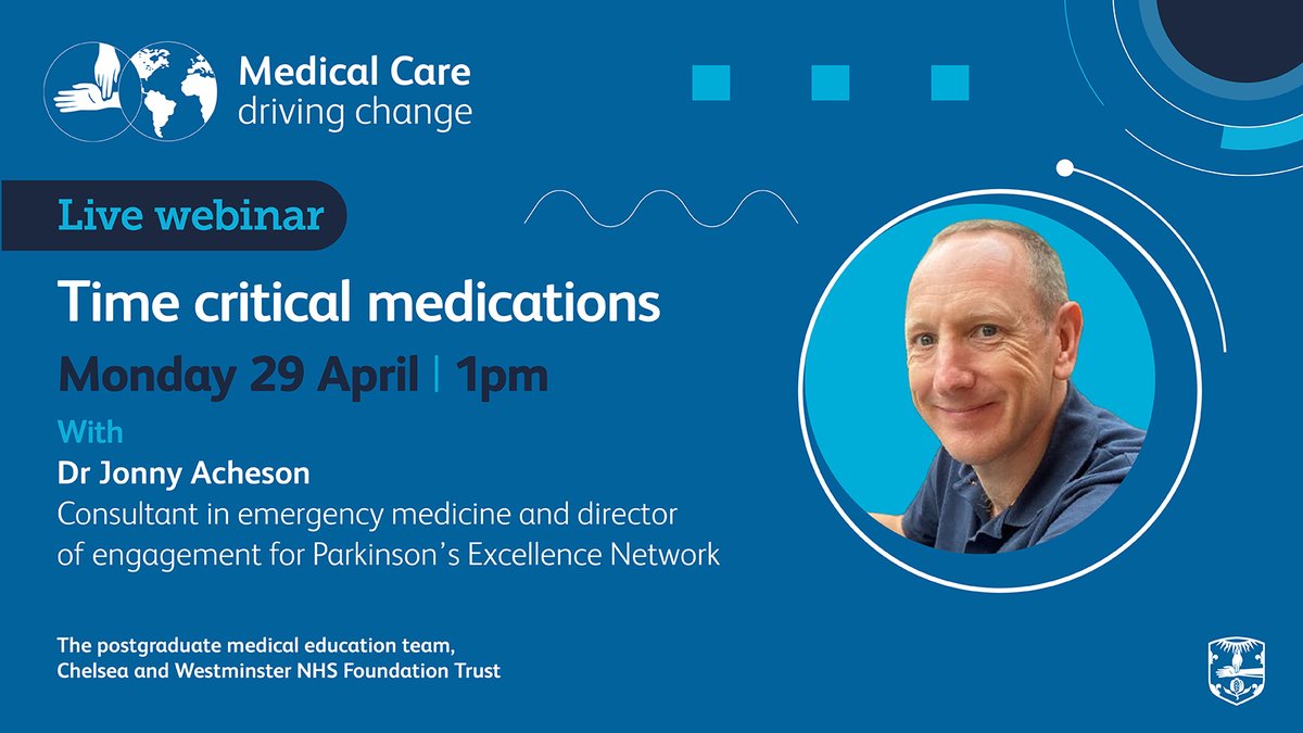 On Monday 29 April, Medical Care will be hosting their next live webinar, ‘Time critical medications’. An expert panel will be ready to take your questions and discuss the evolving clinical journey centred around time critical medication: ow.ly/zNzm50RnVAK