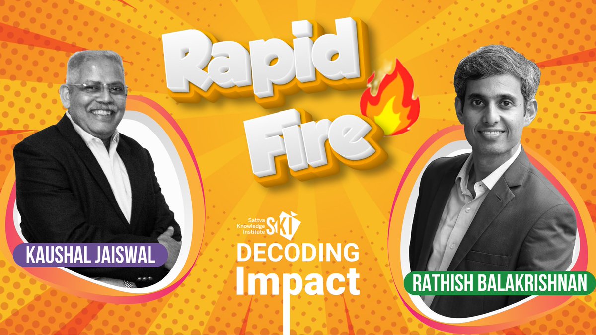 Get to know more about our latest guest featured on #DecodingImpact, @KaushalJaiswal , through this revealing #rapidfire! #bonuscontent #podcast #microirrigation 

youtu.be/freqApvlmaQ?fe…