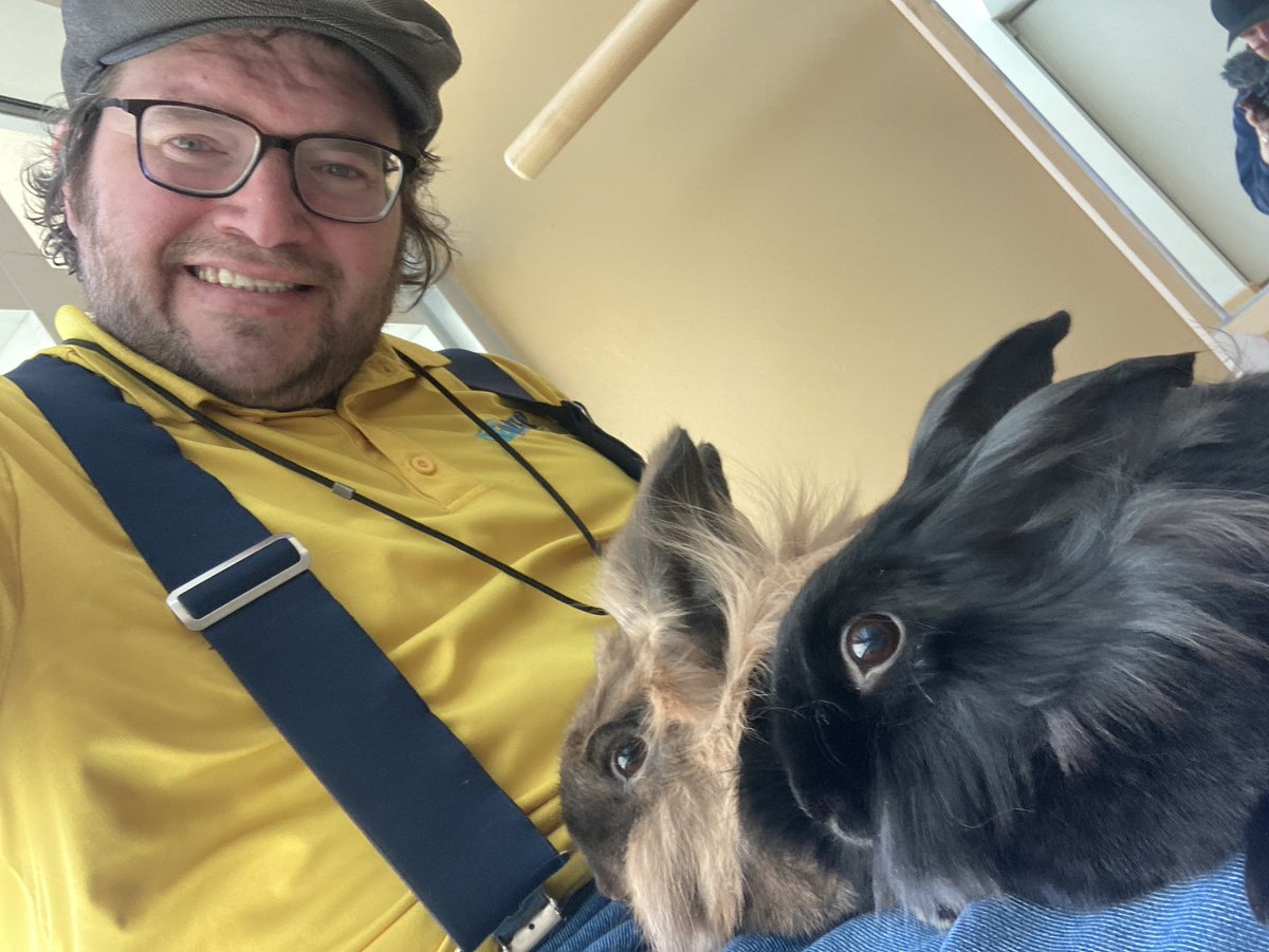 RABBITS! They didn’t want to leave my lap! So cool. Reading with the Bunny’s in support of 10,000 Carrots Rabbit Rescue. #FallRiverNS #Halifax #ElmsdaleNS