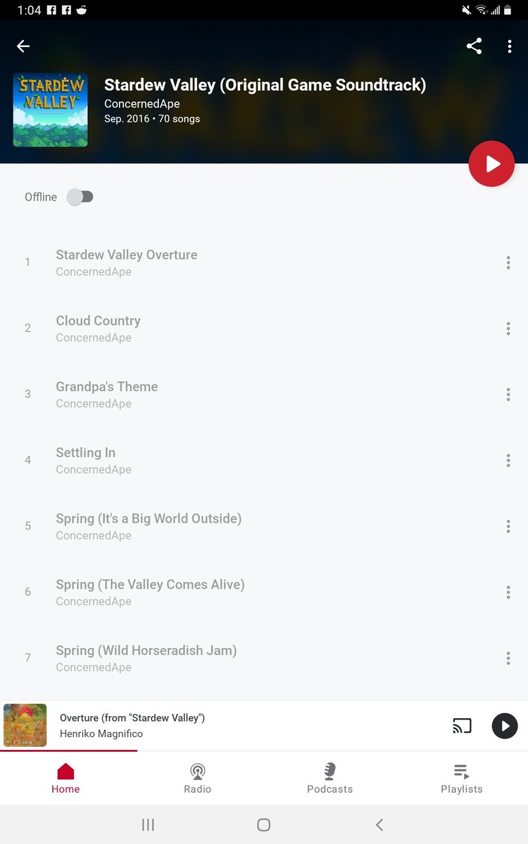 Hi <a href="/ConcernedApe/">ConcernedApe</a> why can't I listen to the ost on iheartradio?
