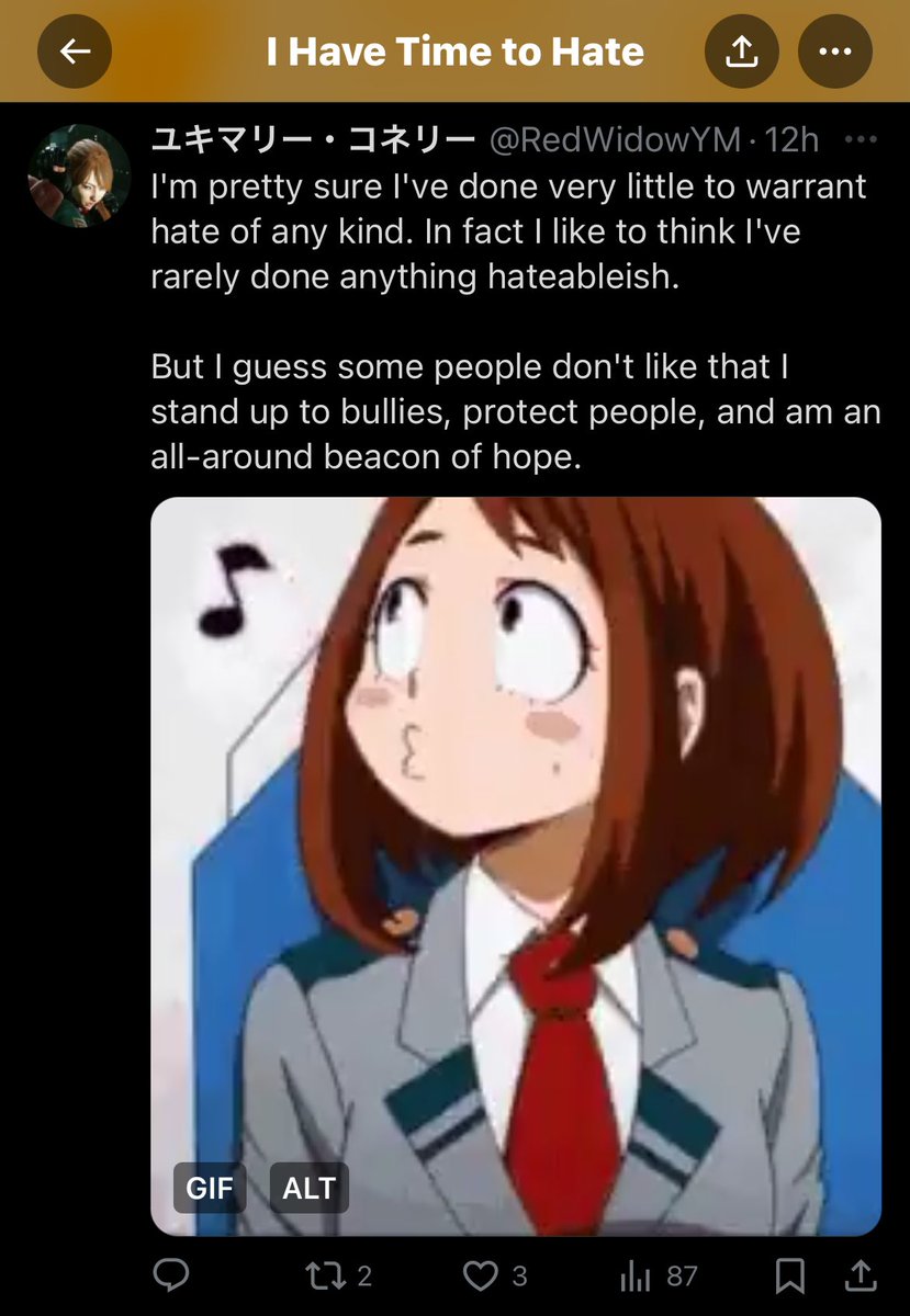 SIN_Diavolos's tweet photo. Hating me, I get. 

But hating on a sixteen year old kid living life and wanting to be a hero to everyone who’ve been picked on by assholes?

C’mon, Trix. Be better. https://t.co/MWTEwmqkEd