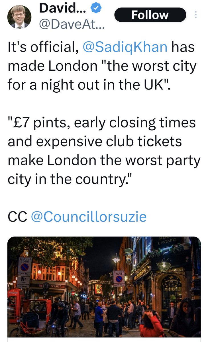 - Licensing hours are the responsibility of the London Boroughs. - Prices are the responsibility of the owners. None are in Sadiq Khan's control. This fact free world really pisses me off.