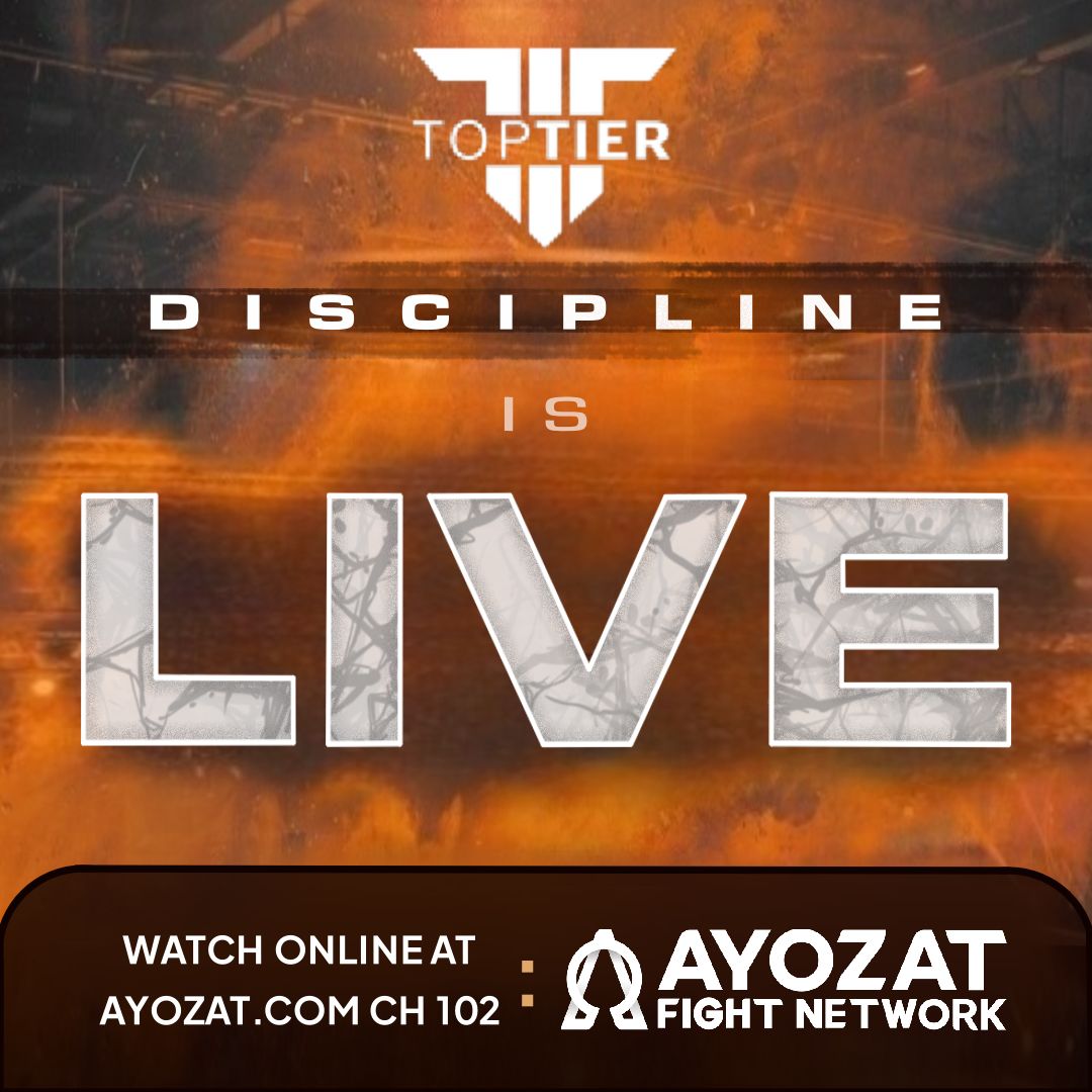 We are LIVE! Tune in NOW to ayozat.com channel 102 AYOZAT FIGHT NETWORK for Top Tier: Discipline!

#boxing #TopTierBoxing #toptier #liveboxing #livesports #sports
<a href="/_toptierboxing/">TopTier Boxing</a> <a href="/AYOZATFIGHT/">AYOZAT FIGHT NETWORK</a>