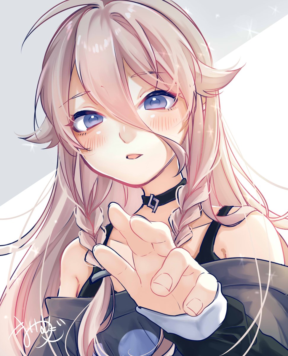 ia (vocaloid) 1girl solo long hair looking at viewer blush open mouth blue eyes  illustration images
