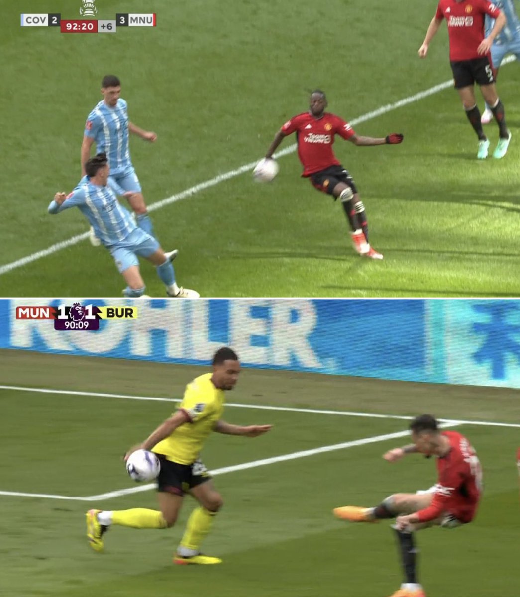 Do Manchester United fans have a good reason to be annoyed about the handball decisions recently? 🤔⬇️

#MUFC #MUNBUR