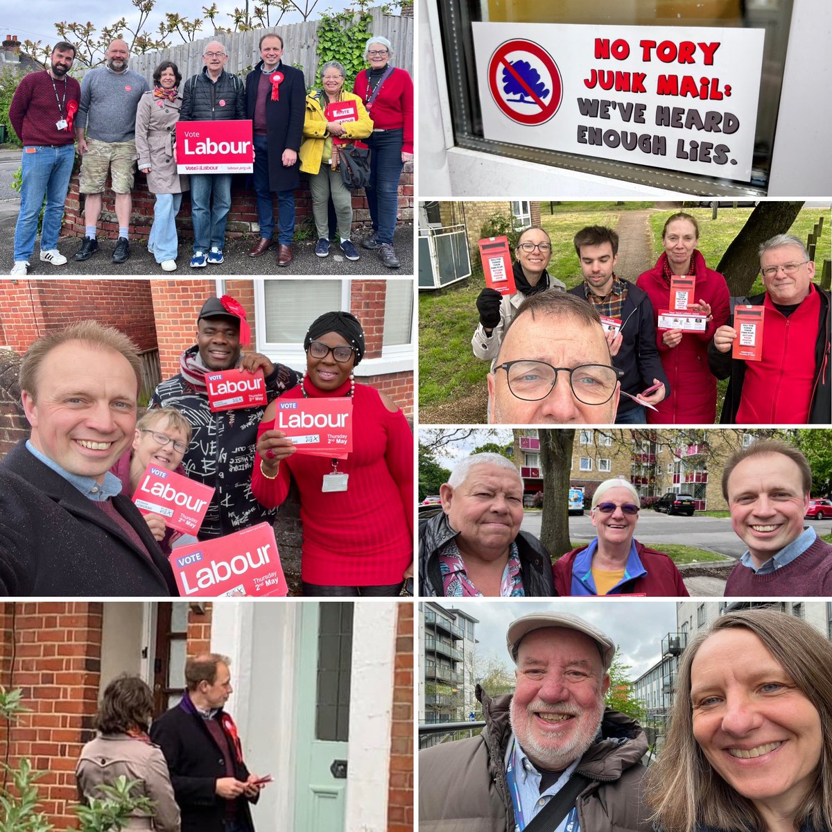 We had teams out across Southampton Itchen reminding people about the hardworking @UKLabour council candidates they can vote for on 2nd May. Even a Tory MP said his party is “no longer focused on public services” running councils, NHS, police & schools into the ground. Enough!