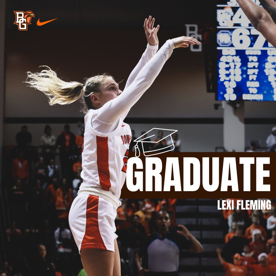 BGSUWBB's tweet image. 🎓 Lexi Fleming graduated today! 

Congrats, Lex! We are so proud of you! 🧡🤎