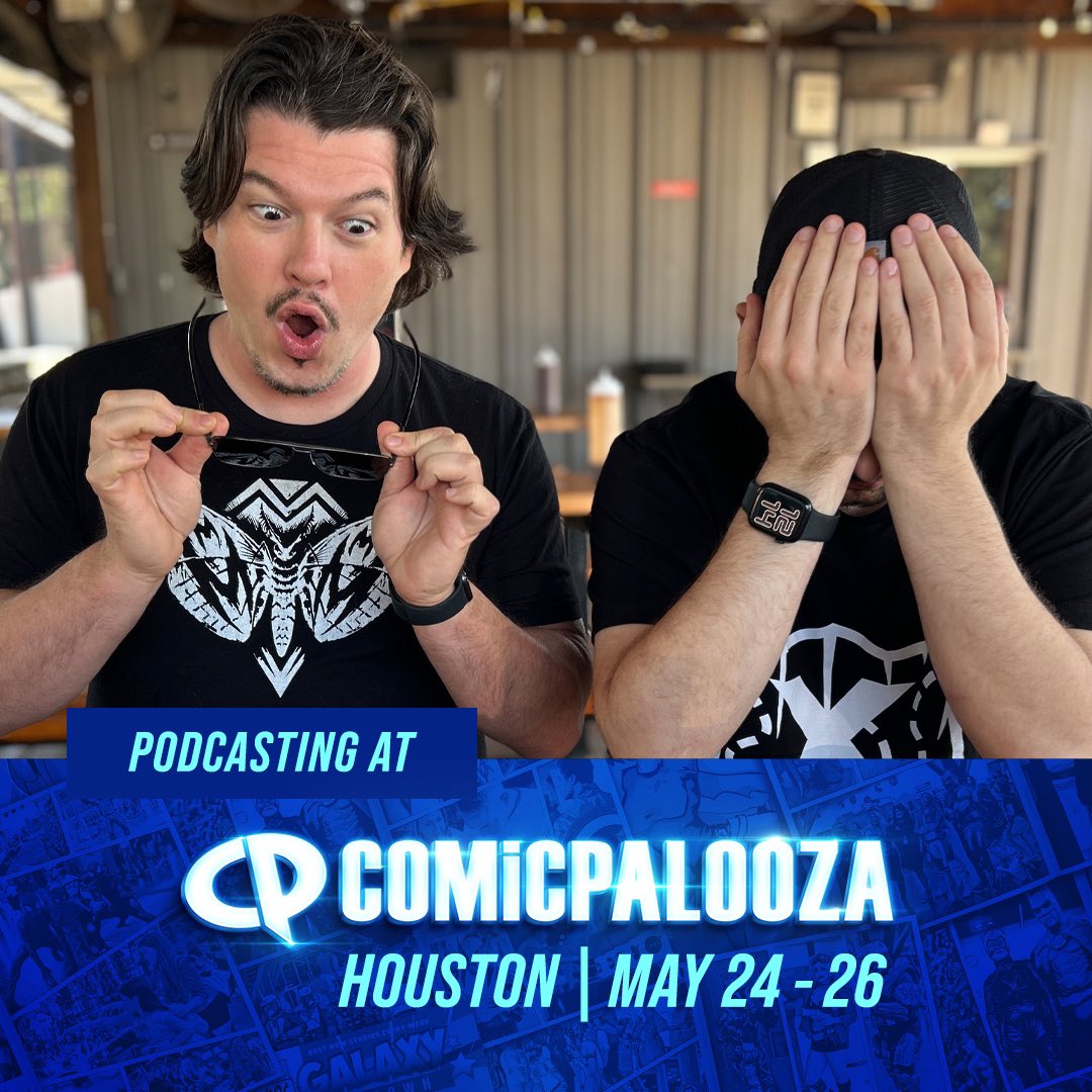 Realizing that Comicpalooza 2024 is only weeks away! 

In case you haven’t heard, the Mega Moth Super Secret Podcast is going to have a live show at @Comicpalooza on May 24th! Hope to see you there!
 
 #megamothstudios #CPPodFamily #CP2024 #comicpalooza2024