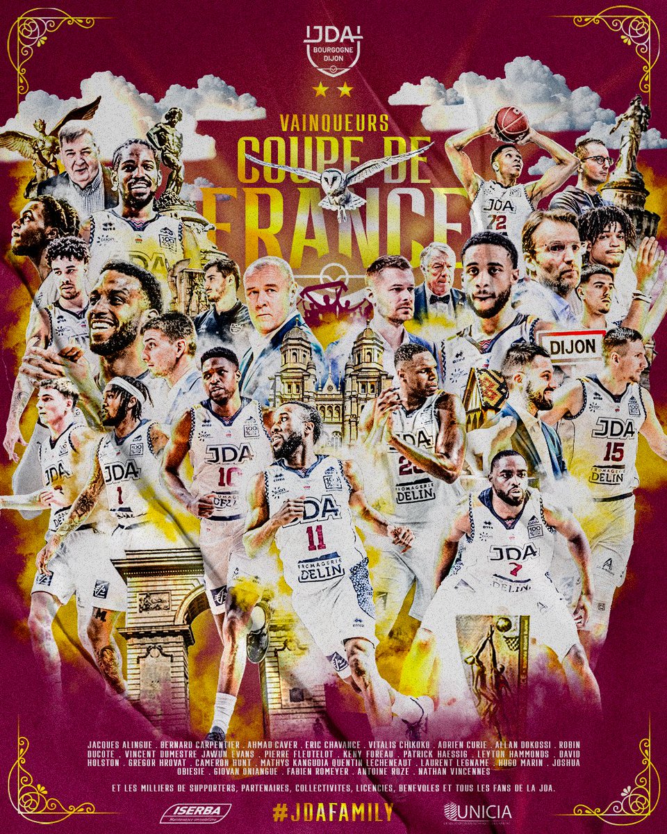 𝗟𝗔 𝗝𝗗𝗔 𝗗𝗜𝗝𝗢𝗡 𝗥𝗘𝗠𝗣𝗢𝗥𝗧𝗘 𝗟𝗔 𝗖𝗢𝗨𝗣𝗘 𝗗𝗘 𝗙𝗥𝗔𝗡𝗖𝗘 𝟮𝟬𝟮𝟰 🏆

⭐️⭐️

#MyJDA #CDFBasket