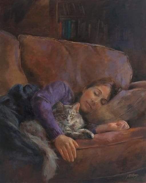 There is nothing like a dream
to create the future.
Victor Hugo

#GoodEvening 🐱🐈🐈🐈🐈

#Caturday 
#CaturdayEve 
#Artlovers 

#Art #Artist Susan Blackwood