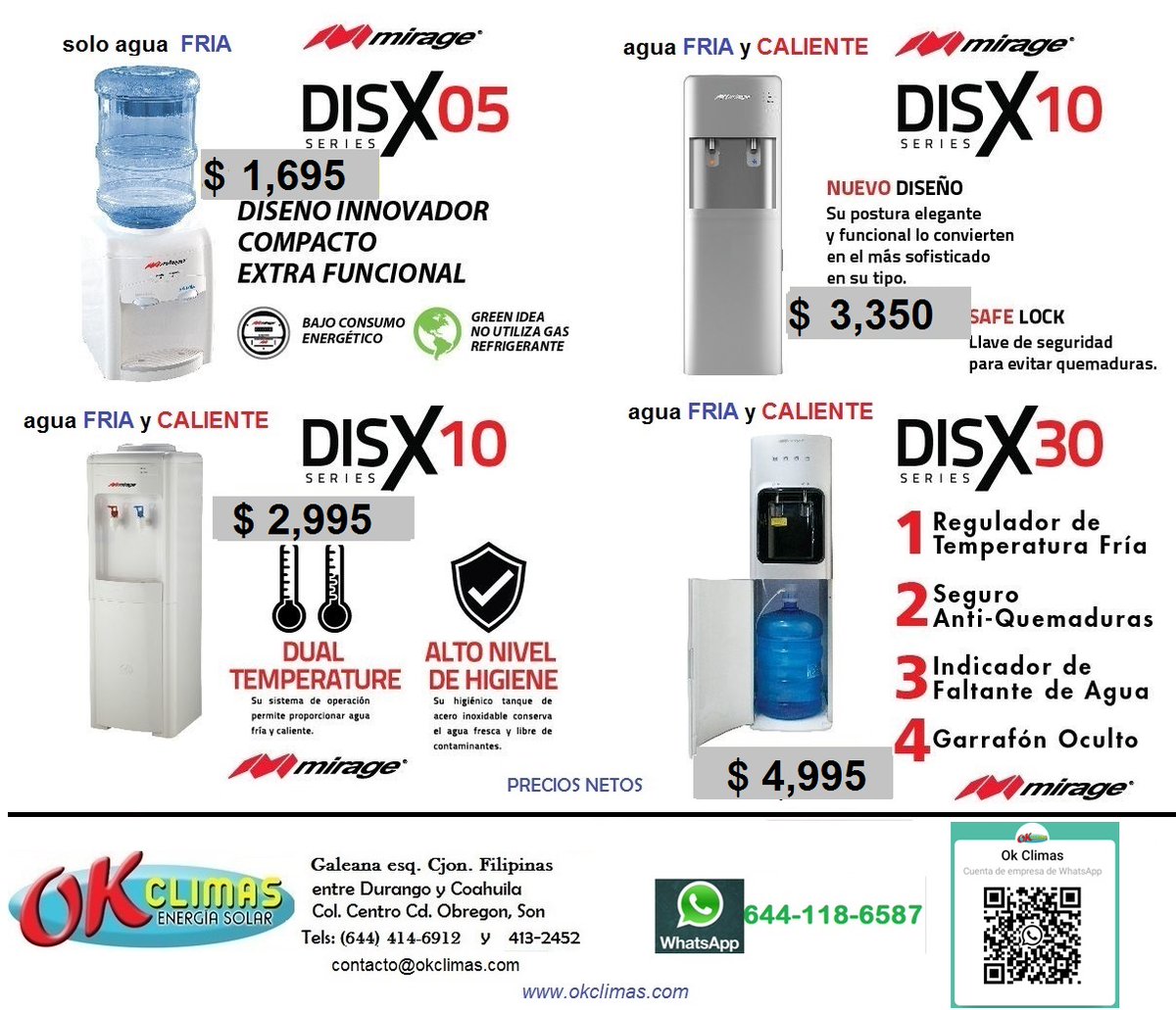 okclimas's tweet photo. DISPENSADORES DE AGUA FRIA DESDE $1,695 ¡¡ https://t.co/ALUHOnEGge