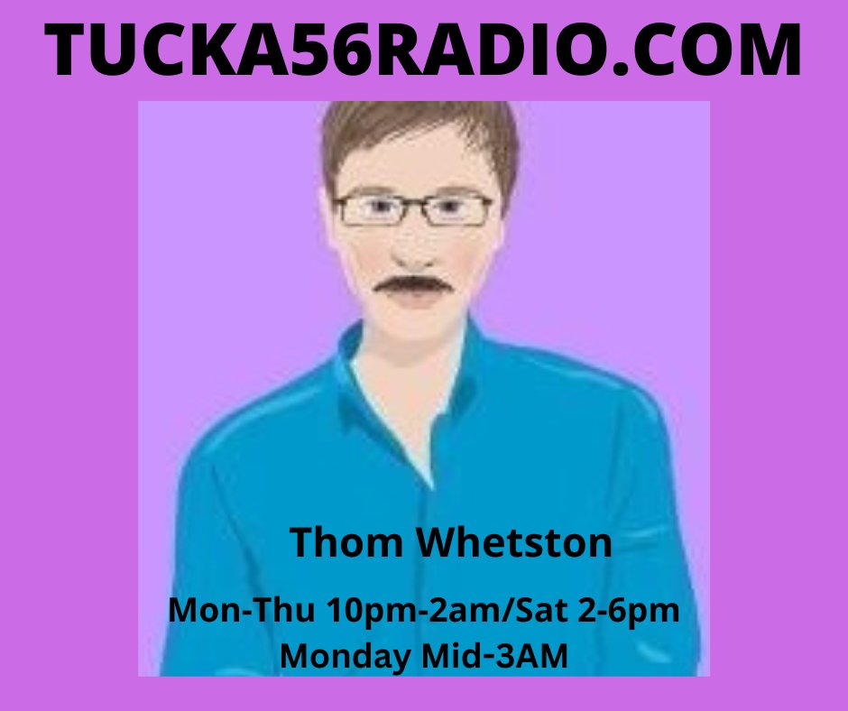 #OnTheAirNow Thom Whetston 2-6pm
#ThrowbackWeekend
In The US and around the world
#ontheradio #TUCKA56RADIO 
#ListenNow #Worldwide
#TodaysHottestHits #BTS
Your No. 1 #HitMusicStation 
TUCKA56RADIO.COM 
radio.garden/listen/tucka56