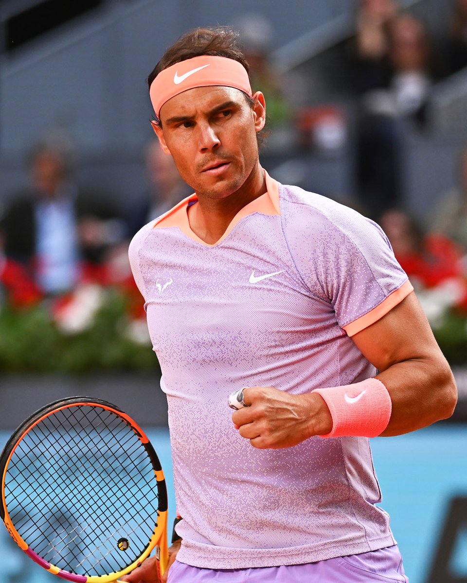 Vintage Rafa 🔥 @RafaelNadal takes out World No. 11 De Minaur 7-6(6) 6-3 in R2 of Madrid! #MubadalaCitiDCOpen