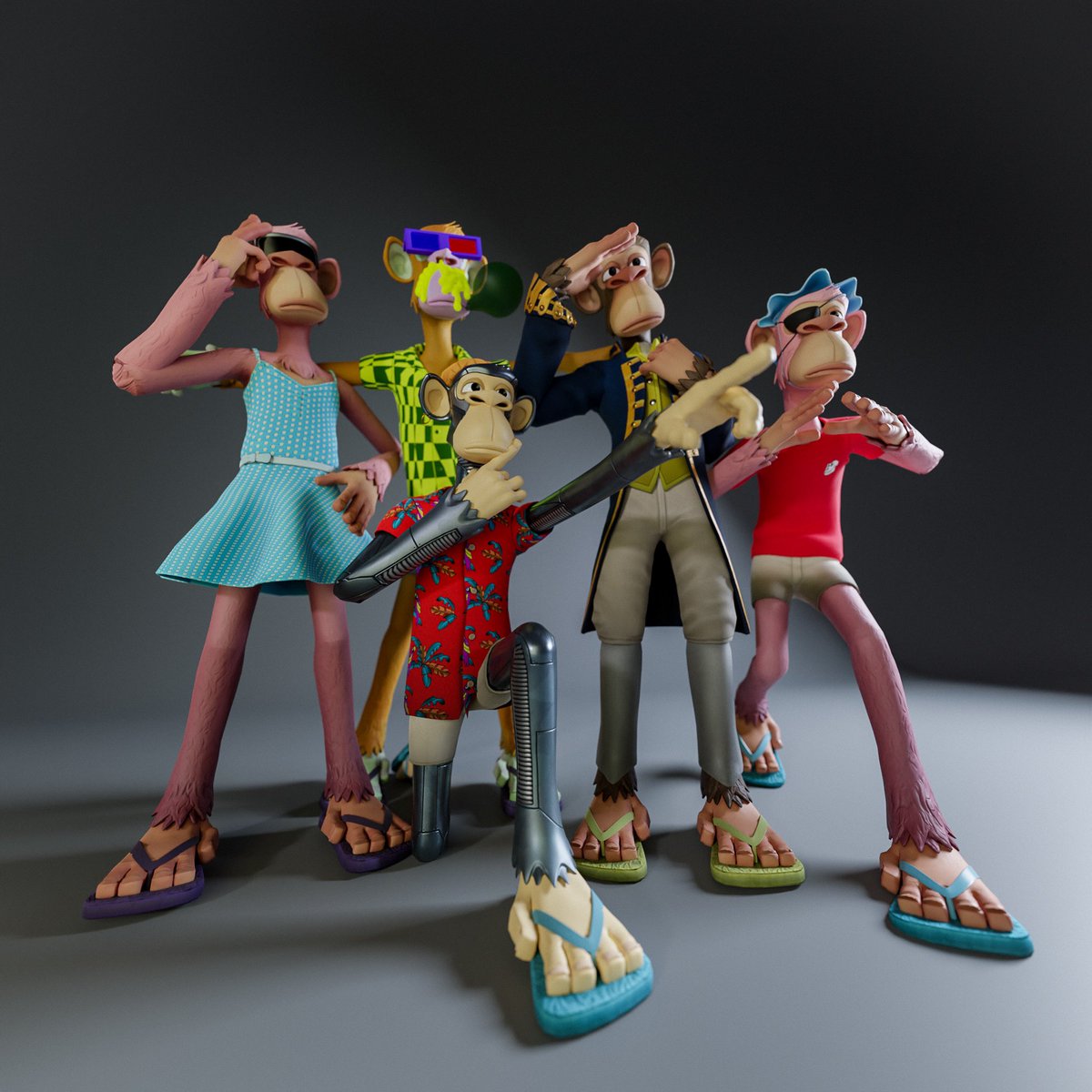 How has it been playing with your 3D models apes? Drop your favorite work you've created with your 3D ape in the comments 👇

BAYC Council art created by <a href="/Zech3D/">Zech 🍌</a>