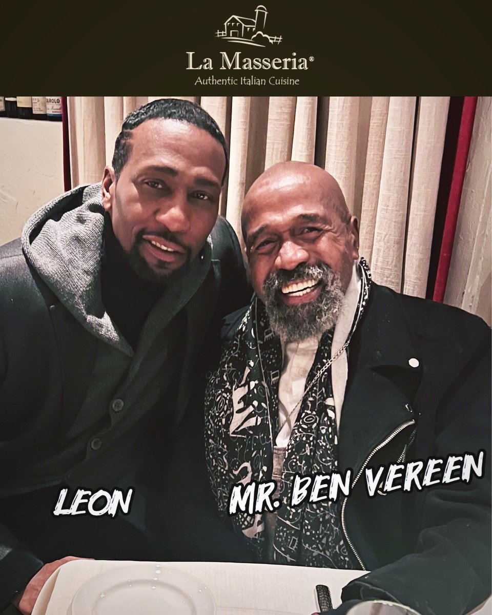 justleon's tweet photo. Meeting w/ a #legend @lamasserianyc 
If you are in the #theatreworld you know #lamasseria and one of the #broadways #greatest @benvereen 

#benvereen #leon #broadway #broadwayeatery #fineitaliancuisine #fineitalianfood https://t.co/cHdTk6y5ra