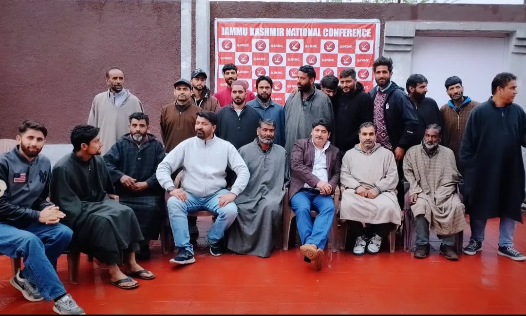 I received today, in the august presence  of 
Shabir Ahmad Bhat Shb ( Vice block president Hajin ) Tasaduck Hussain Shb (secretary youth National Conference Bandipora) Mohd Yousuf Parray Shb ( Youth block President Hajin)   Sameer Ahmad Sheikh Shb ( A dedicated and young worker