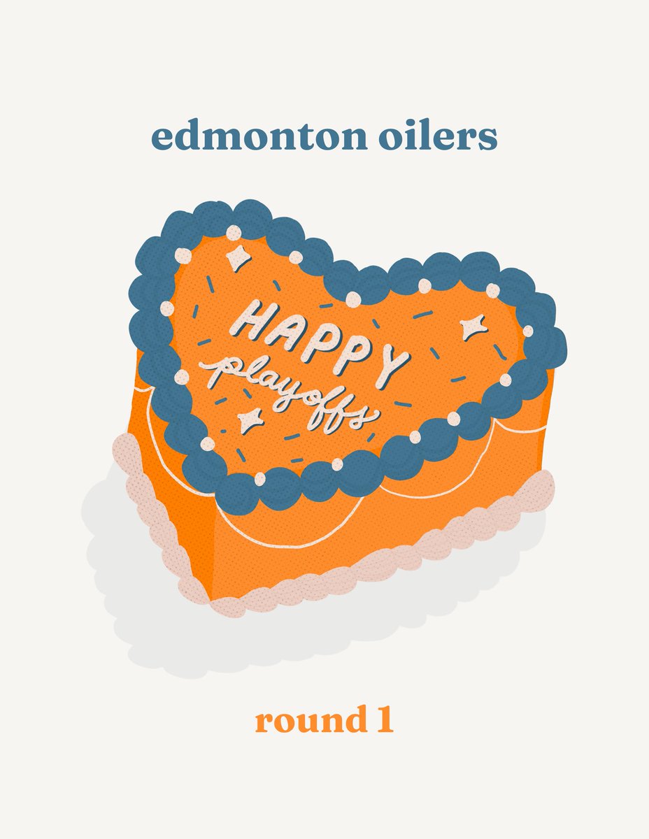 patacat_'s tweet photo. thinking of making the cakes as a sticker #LetsGoOilers https://t.co/92Ozl7xejC