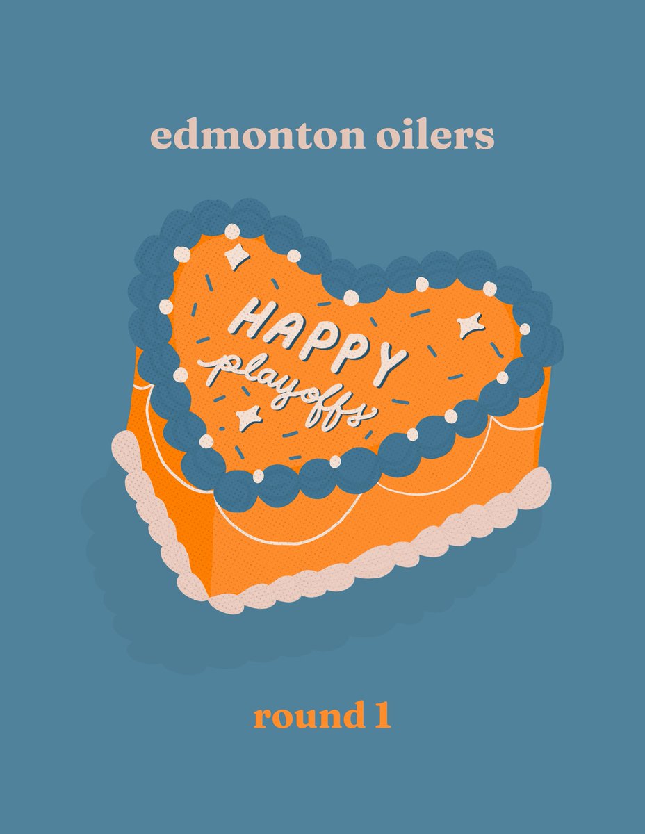 patacat_'s tweet photo. thinking of making the cakes as a sticker #LetsGoOilers https://t.co/92Ozl7xejC