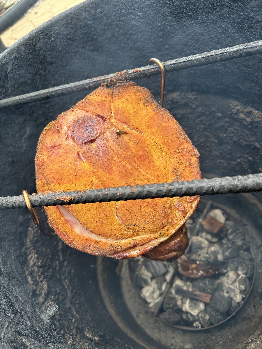 Ham on the PBC! ⁦@PitBarrelCooker⁩