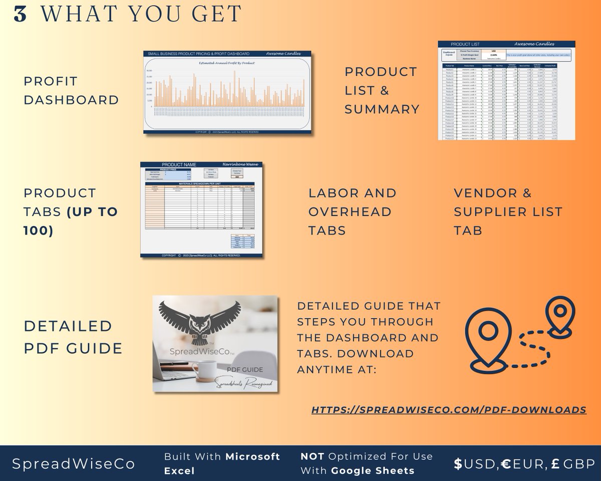 etsy.me/3xNdvwv #handmadebusiness #businessbudget #profitcalculator #bookkeepingtemplate #pricingguide #businessspreadsheet #businessexcel