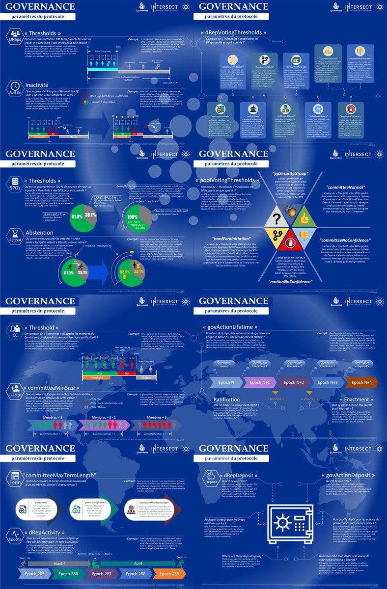 ✅️ The Cardano-CLI cheat sheet is up to date V8.22.0.0
And
✅️ The Governance Protocol Parameters Infographic is now available in French.
Why? 'Parce que, pourquoi pas?'🤣
Please share this to your French friends because I don't obviously know them all. 😅👍
Infographic links