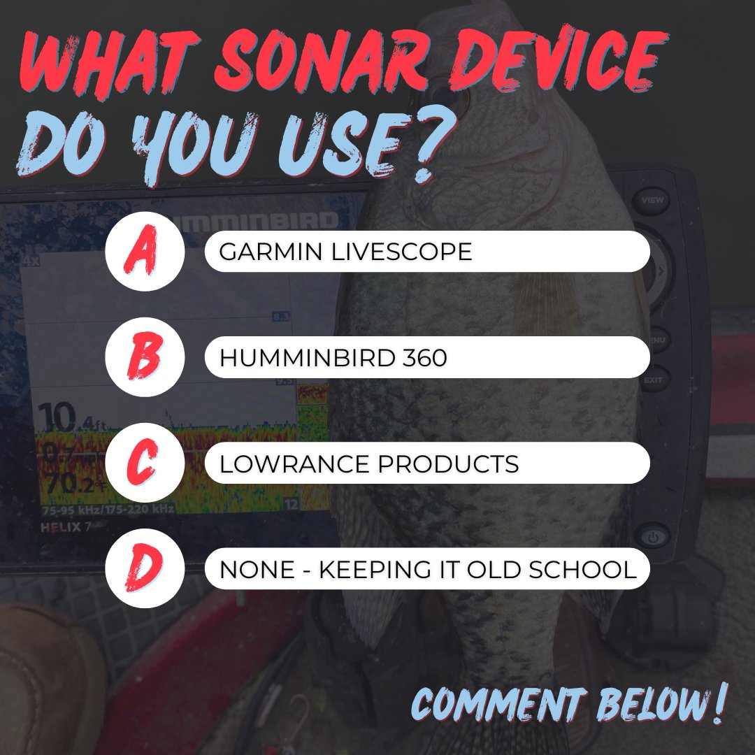 CrappieNow's tweet image. Anglers, let's settle a debate! What's your go-to forward-facing sonar system? Do you even use a sonar system? Drop your opinions in the comments below ⬇️

#ForwardFacingSonar #Sonar #FishingTech #Fishing #CrappieFishing #Crappie #CrappieNOW