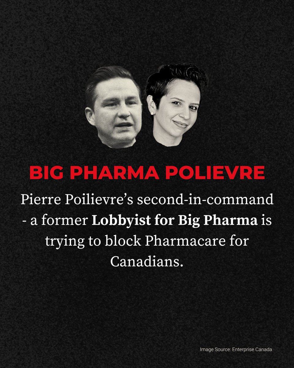 Big Pharma Pierre's ties to Big Pharma run deep. Fight back against Conservative attempts to block Pharmacare - ndp.ca/fightback-ndp-…