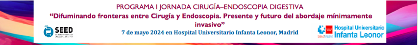I JORNADA CIRUGÍA–ENDOSCOPIA DIGESTIVA I JORNADA CIRUGÍA–ENDOSCOPIA DIGESTIVA “Difuminando fronteras entre Cirugía y Endoscopia. Presente y futuro del abordaje mínimamente invasivo”
📍7 de mayo, en H.U Infanta Leonor, Madrid.
Consulta aquí el programa 👇
wseed.org/images/site/66…