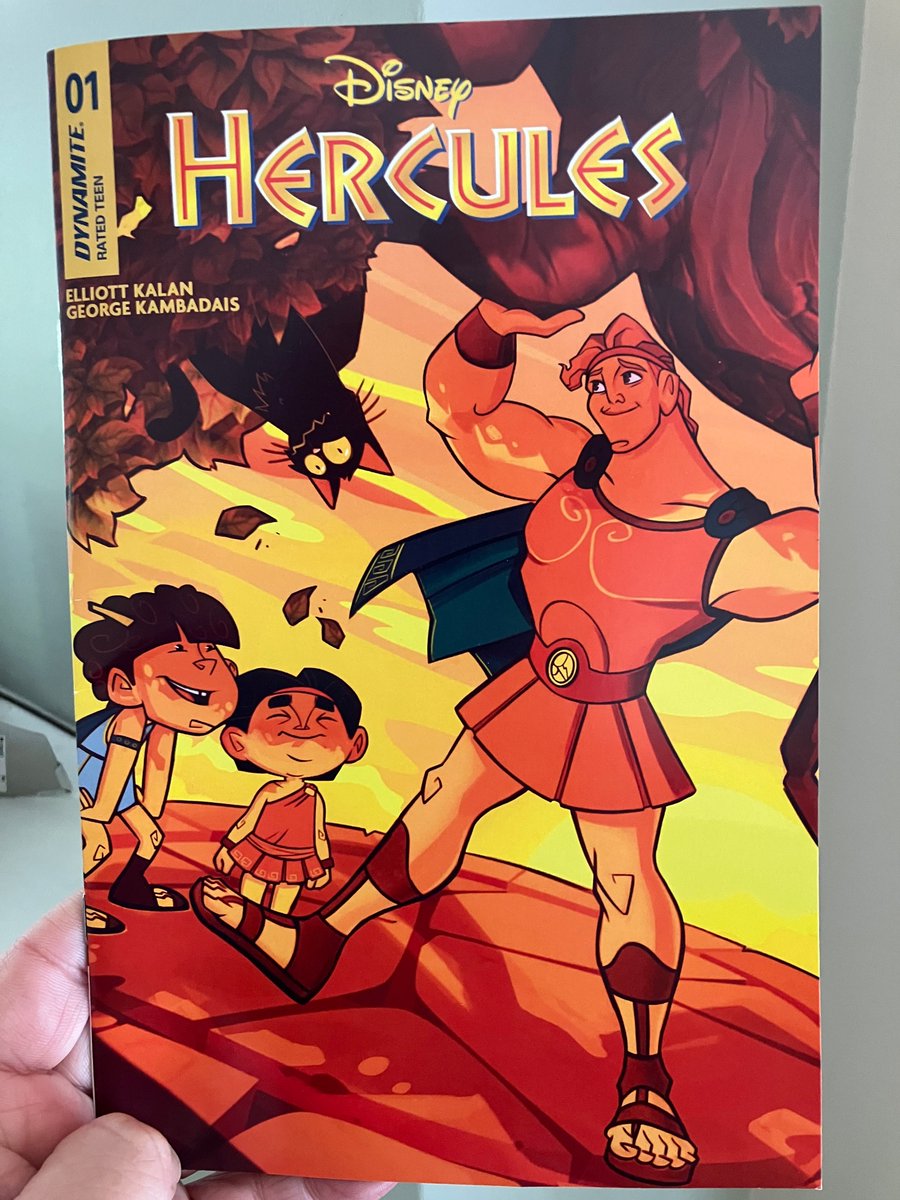 Finally got around to reading the first issue of Hercules from @ElliottKalan and @GeorgeKambadais! Loved it! Adventure! Jokes! Gorgeous art! Get one for yourself and one for any cool kiddos you know!