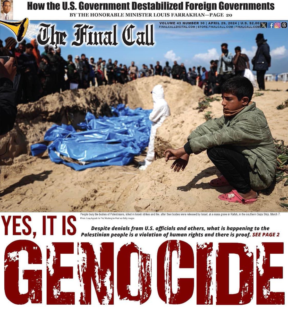 NoiShirts's tweet photo. Unbought and uncompromised, The Final Call delivers hard hitting national and international headlines and perspectives Get your copy today at https://t.co/yb9Xou6vRQ! https://t.co/OuPBoDqDff