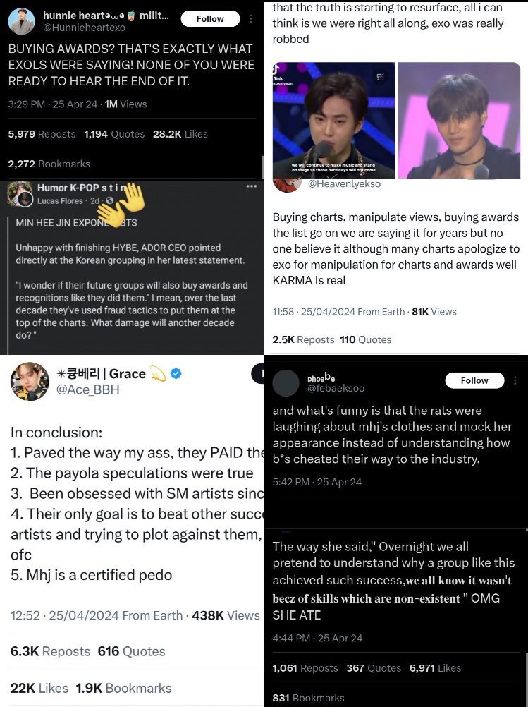 With the way exols are pulling victim card you would think they aren’t same fandom who used facebook as a source to call BTS inorganic.