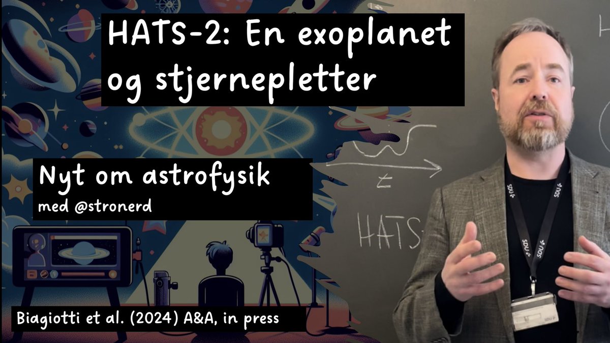 Min @YouTube kanal har rundet 50.000 visninger! Indtil videre er den mest populære video denne, om en #exoplanet:

youtu.be/6_seAl2c3NU

Jeg kom til at love et eller andet ekstraordinært når vi rundede 50.000 - så kom gerne med forslag! #dkastro #dkforsk #dkviden @NATsdu