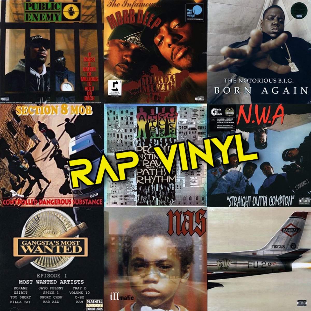 MillionsOfRecs's tweet photo. Rap Vinyl, check our "search" online and find more; many on sale, others on CD too. #LP #cd #vinyl #onlinestore #vinylnation #vinylism #vinylrecords #hiphop #vinylrecords #notoriousbig #nwa #nas #mobbdeep #publicenemy #cypresshill #eminem #atribecalledquest https://t.co/Kvh2jjRDyB
