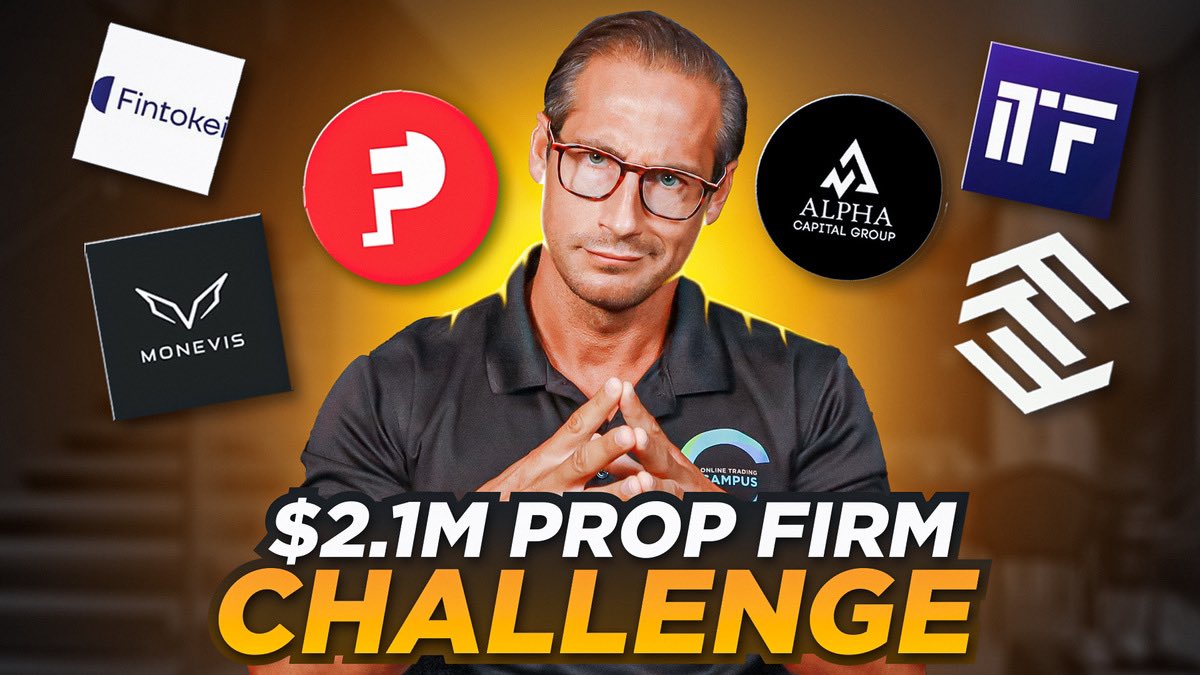 $2.1M challenge value across 6 prop firms: @monevis @fintokei @FunderProfx @AlphaCapitalUK @fundsfortraders @IndigoFundingUK Everything live on YouTube! #pressureisaprivilege Will publish my first trade I want to take tomorrow evening on my YouTube channel. Full detailed…