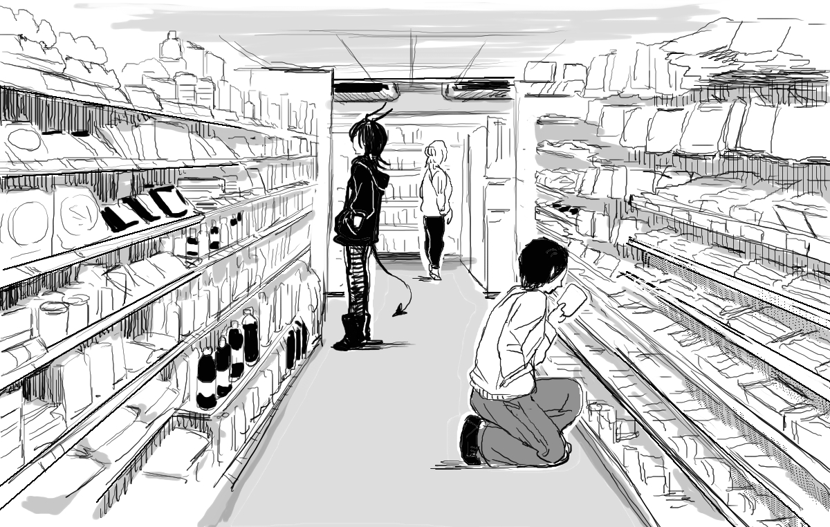 面倒な現代セットアップの練習を推しや自キャラをねじこむ事で気分を多少解決する試み 